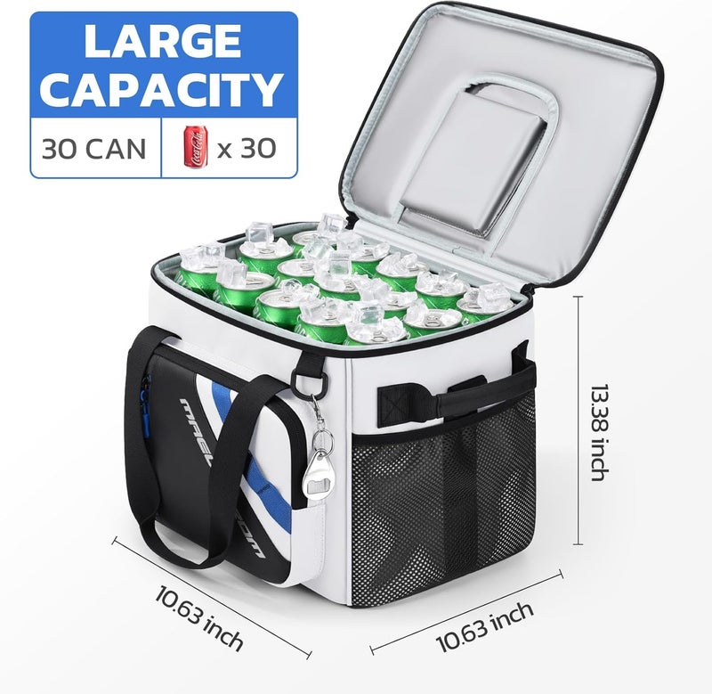 Maelstrom 30 Can Large Leakproof Soft Cooler Bag, Insulated Collapsible Ice Chest with Bottle Opener, Portable for Beach, Camping, Travel & Shopping - Image 5